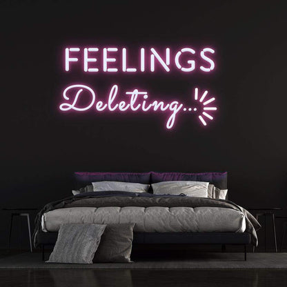 'Deleting Feelings' | LED Neon Sign