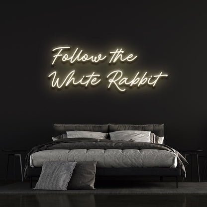 Follow the white rabbit | LED Neon Sign