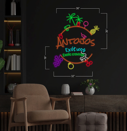 Antojos Exoticos | LED Neon Sign