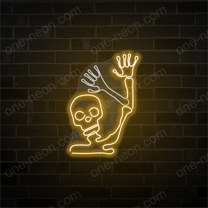 Halloween - Skeleton Waving | LED Neon Sign