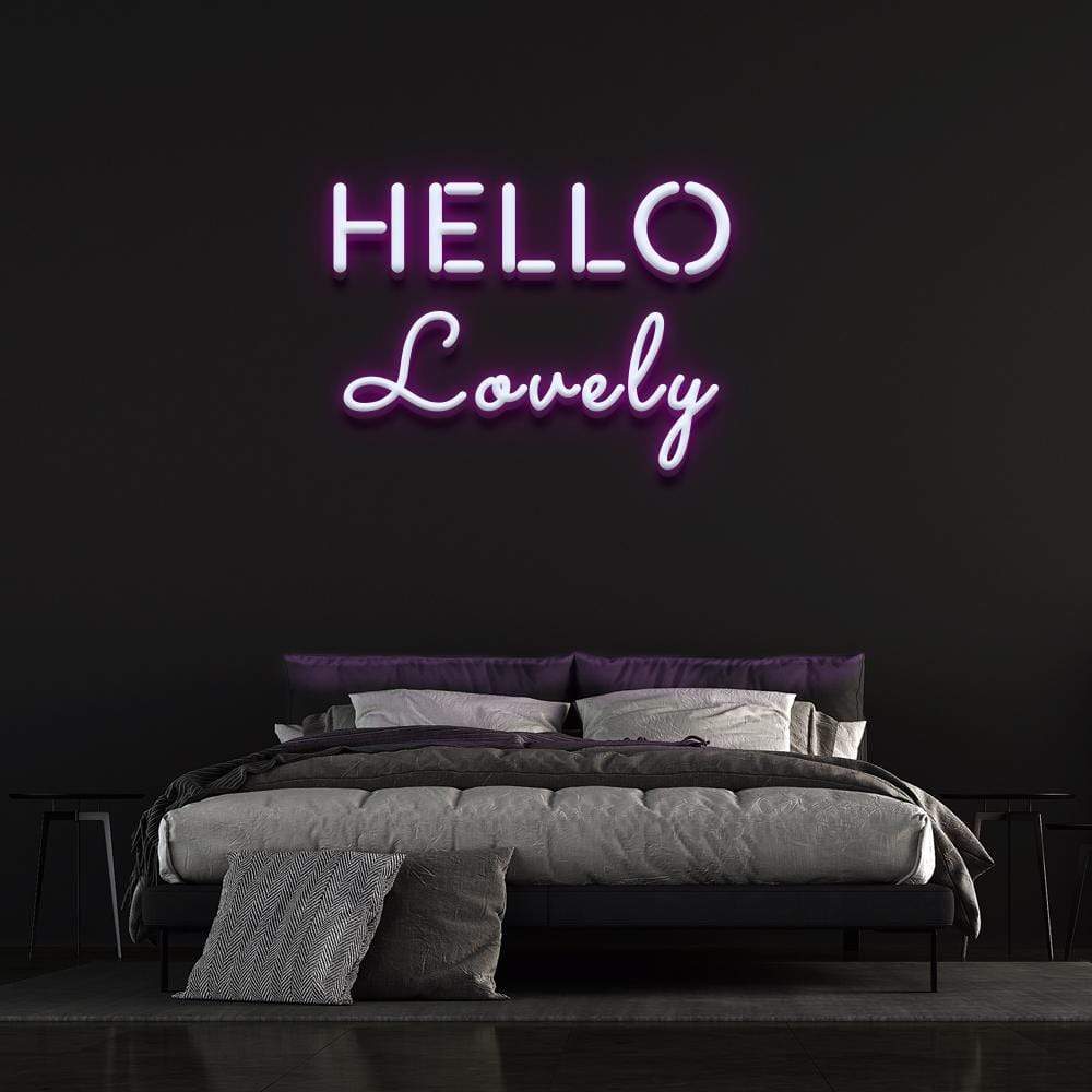 'Hello Lovely' | LED Neon Sign