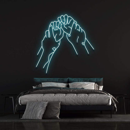 'Hold Hands' | LED Neon Sign