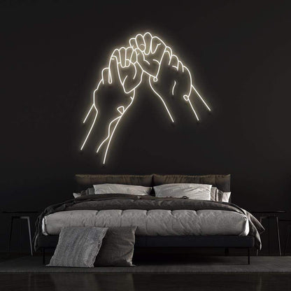 'Hold Hands' | LED Neon Sign