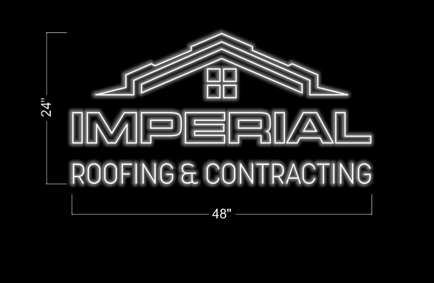 IMPERIAL ROOFING & CONTRACTING | LED Neon Sign