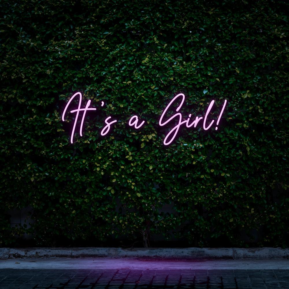 It's a Girl! - LED Babyshower Neon Sign