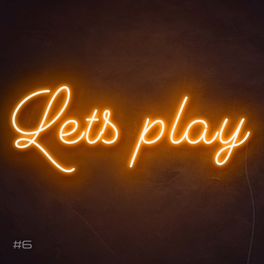 Let's Play | LED Neon Sign