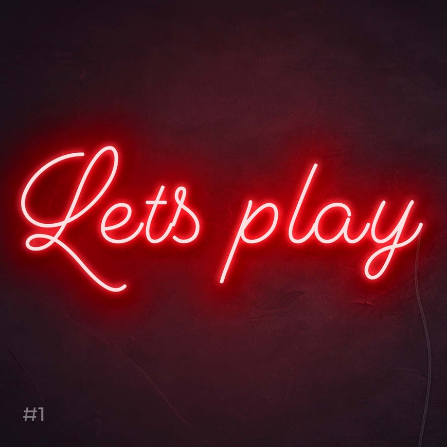 Let's Play | LED Neon Sign