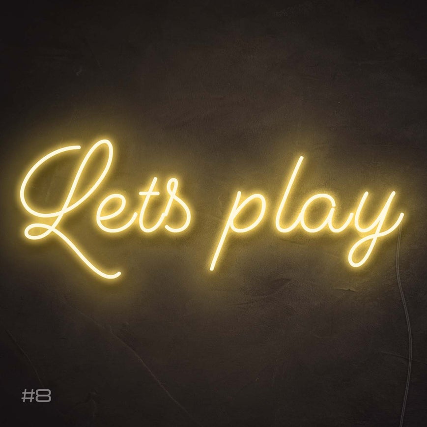 Let's Play | LED Neon Sign