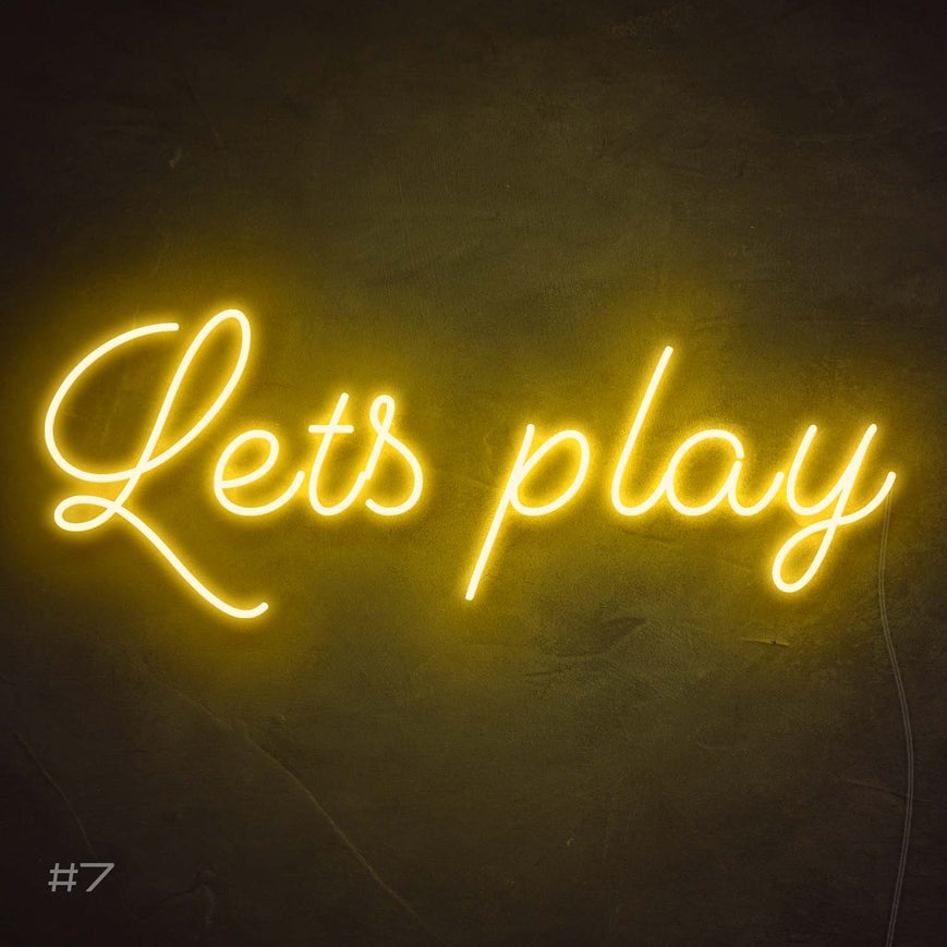 Let's Play | LED Neon Sign