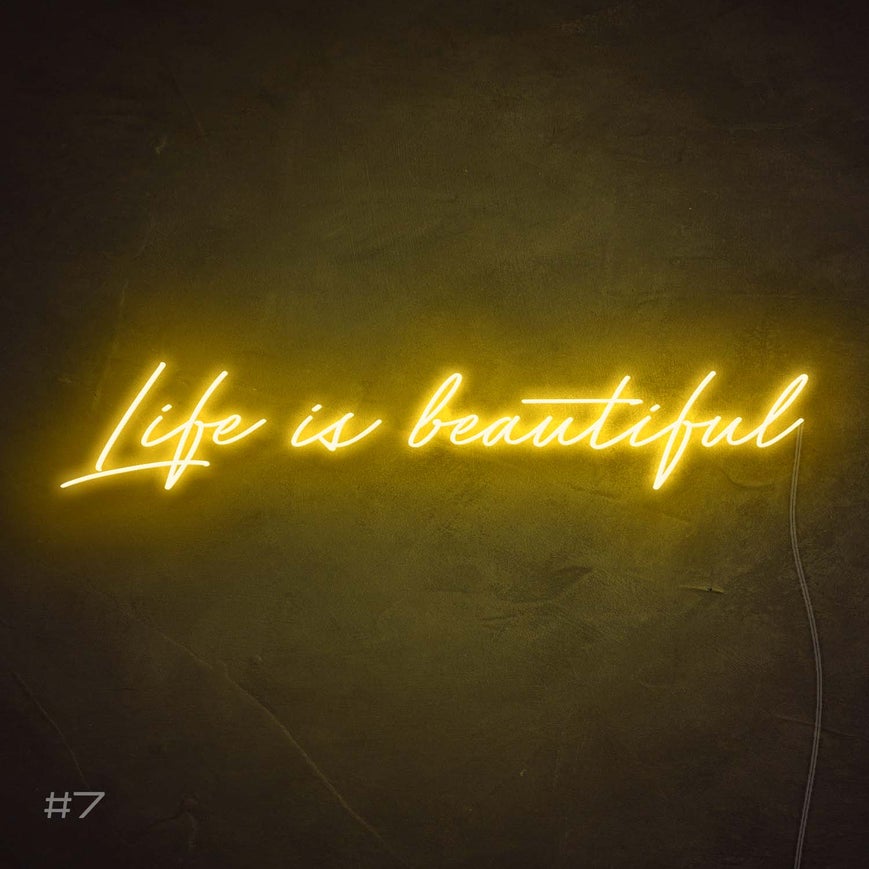 Life Is Beautiful | LED Neon Sign