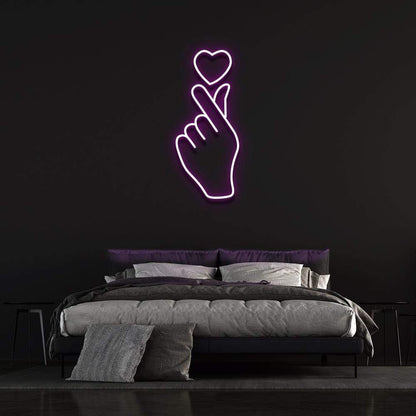 'Love At Your Fingertips' | LED Neon Sign