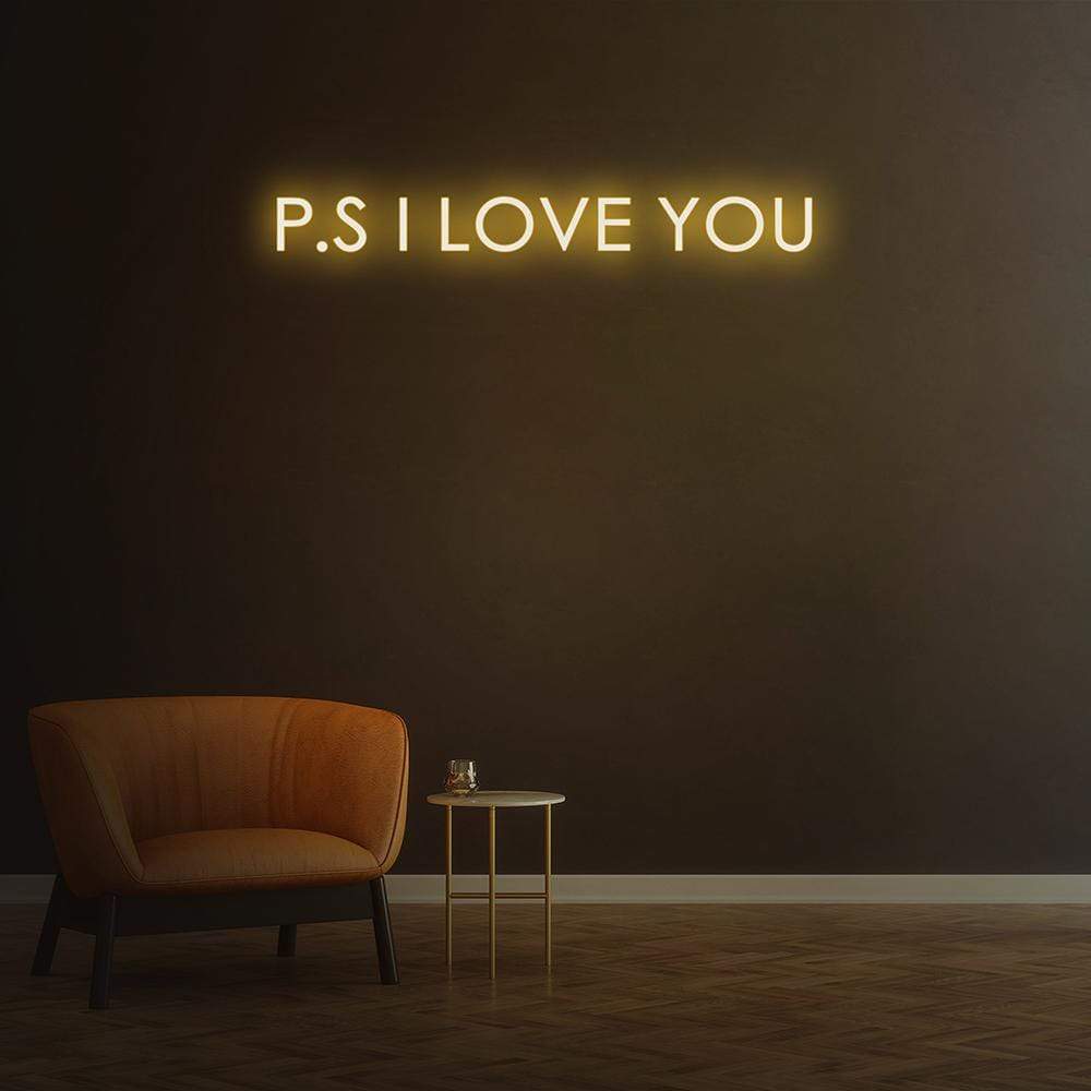 'P.S. I Love You' | LED Neon Sign