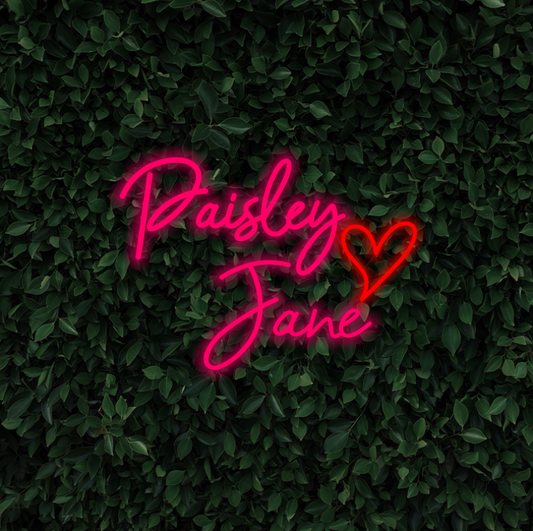 Paisley ❤️ Jane | LED Neon Sign