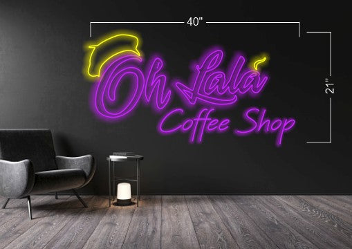 Oh lala Coffee shop | LED Neon Sign