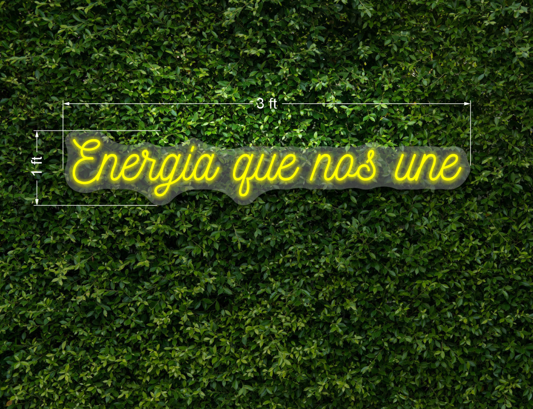 1- sign energym no circle - 1 sign “Energia que nos une!“ | LED Neon Sign