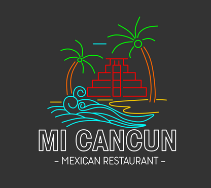 Open Mi Cancun Mexican Restaurant & Mi Cancun Mexican Restaurant | LED Neon Sign (5 Sets)