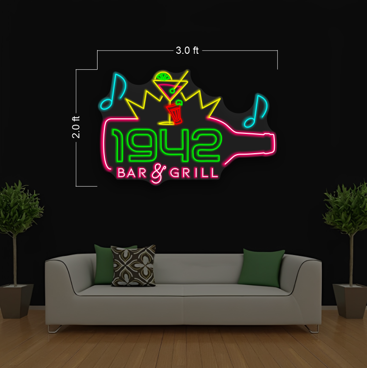 1942 Bar & Grill Logo | LED Neon Sign