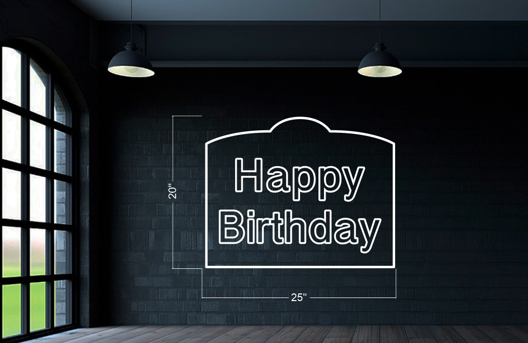 Happy Birthday | LED Neon Sign