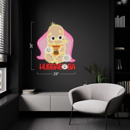 HIMALAYAN MOMOS & HUBBABOBA LOGO | LED Neon Sign