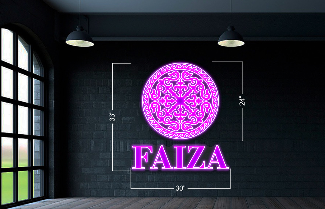FAIZA LOGO & FAIZA RESTAURANT | LED Neon Sign