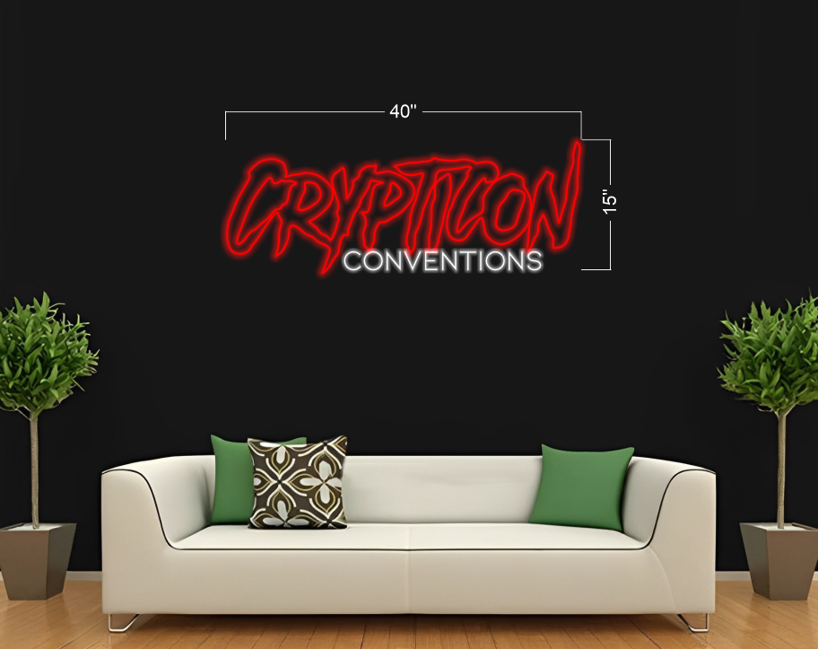 Crypticon Conventions Logo & Crypticon Conventions | LED Neon Sign