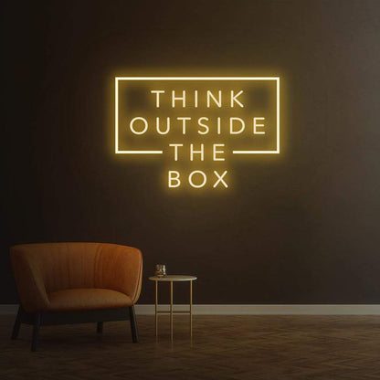 Think Outside the box | LED Neon Sign