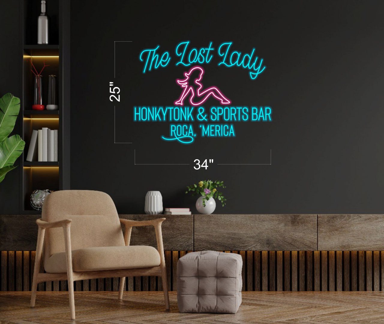 The Lost Lady Honkytonk & Sport Bar | LED Neon Sign