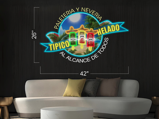 TIPICO HELADO (outdoor) | LED Neon Sign