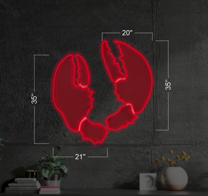 Lobster Claw | LED Neon Sign