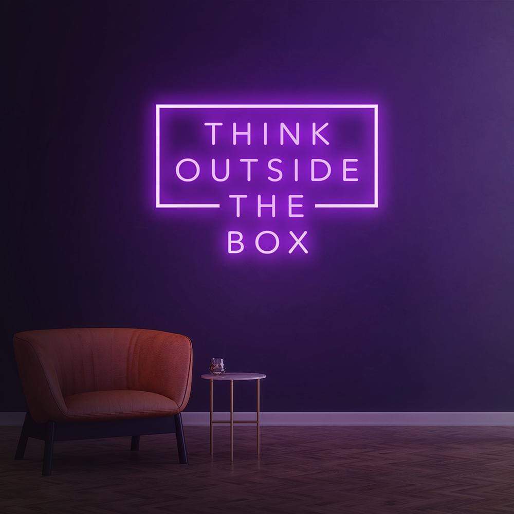 Think Outside the box | LED Neon Sign