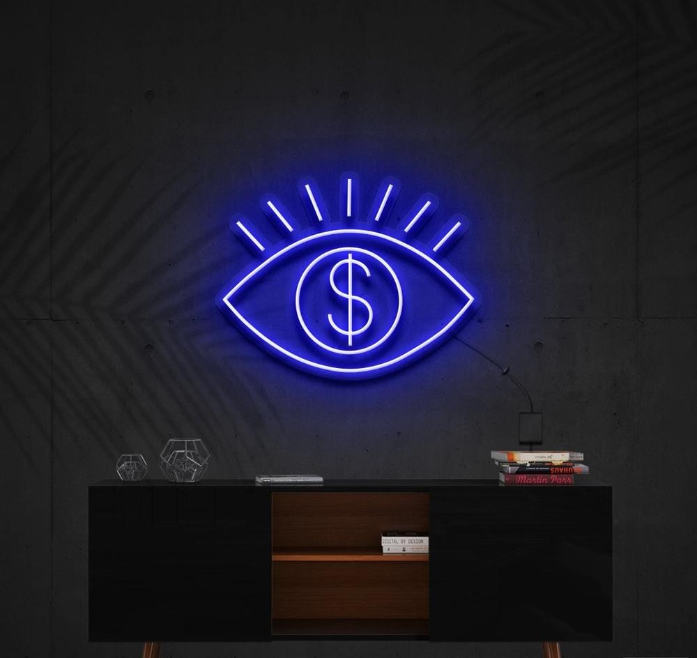 All Eye See Is Money | LED Neon Sign