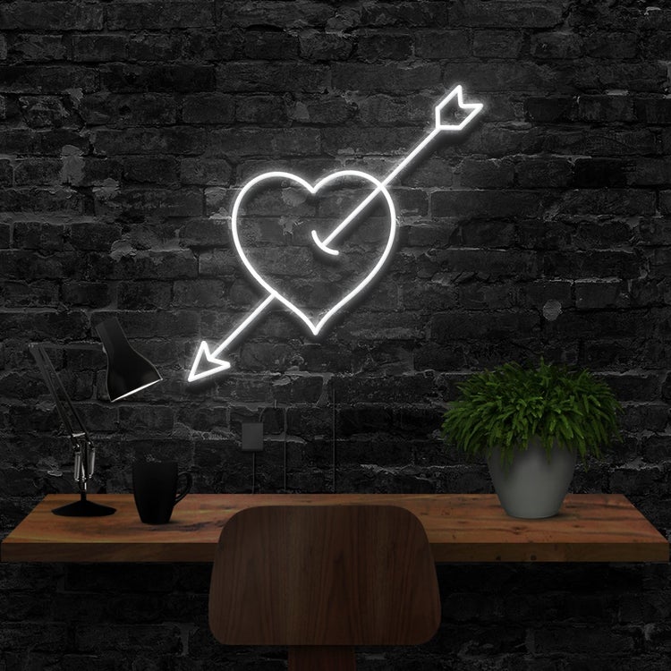 ARROW THROUGH THE HEART | LED Neon Sign