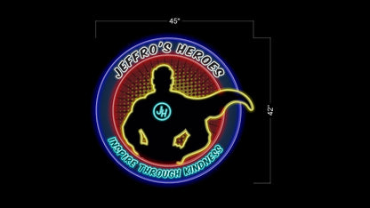 Jeffro's Heroes Logo | LED Neon Sign