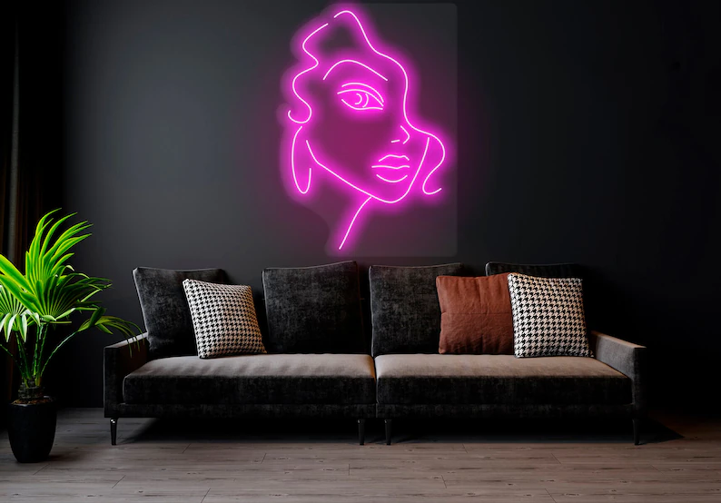 Woman Face | LED Neon Sign