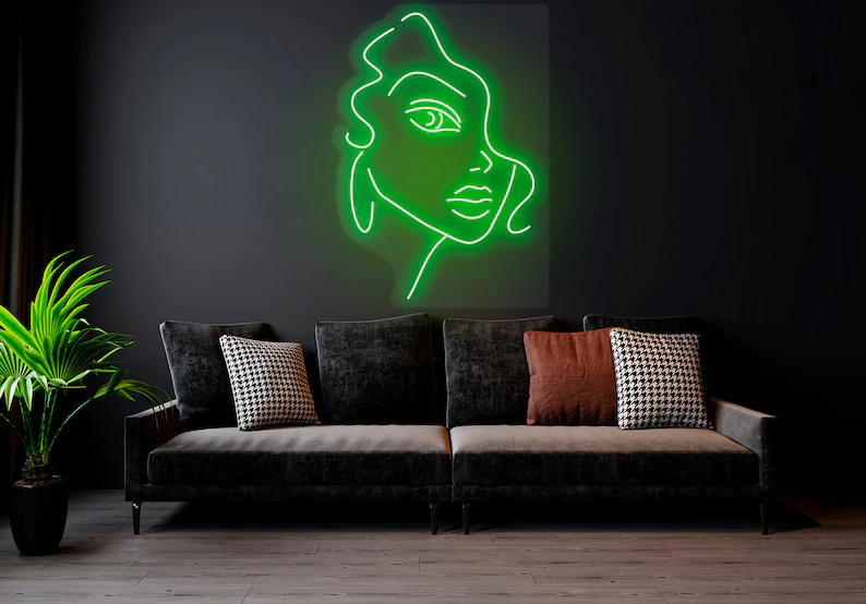 Woman Face | LED Neon Sign