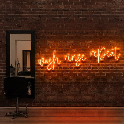 Wash Rinse Repeat | LED Neon Sign