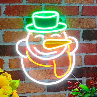 Snowman Christmas | LED Neon Sign