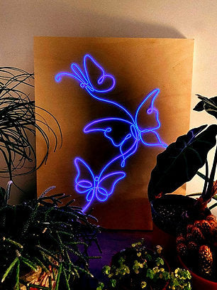 Butterfly Neon Sign | El Wire Signs Wall Art