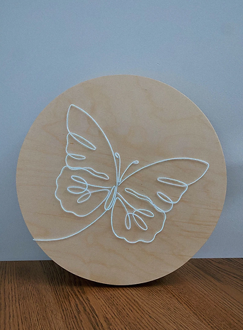 Monarch Single Butterfly Neon Sign | El Wire Signs Wall Art