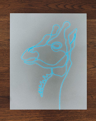 Giraffe Neon Sign | El Wire Signs Wall Art