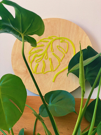 Monstera Plant Neon Sign | El Wire Signs Wall Art