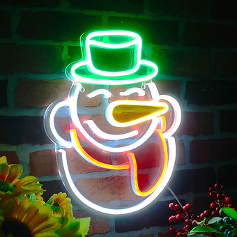 Snowman Christmas | LED Neon Sign