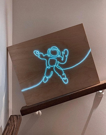 Space Astronaut Neon Sign | El Wire Signs Wall Art