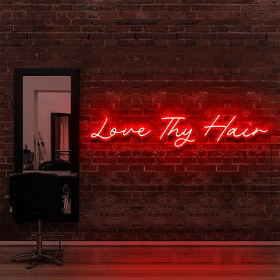 Love Thy Hair | LED Neon Sign