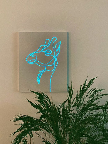 Giraffe Neon Sign | El Wire Signs Wall Art