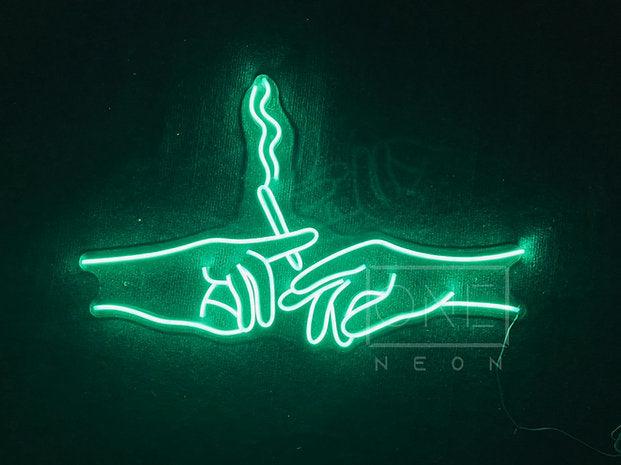 Smoking Hand | LED Neon Sign - ONE Neon