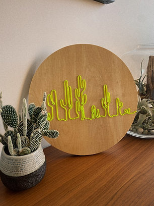 Desert Cactus Neon Sign | El Wire Signs Wall Art