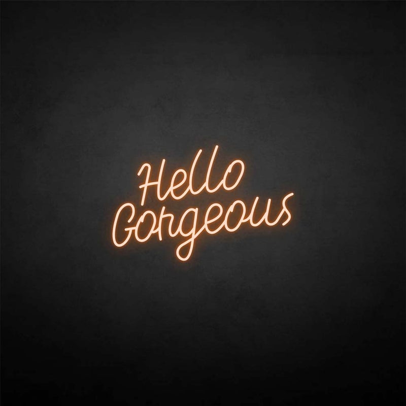 Hello Gorgeous | LED Neon Sign