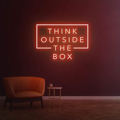 Think Outside the box | LED Neon Sign