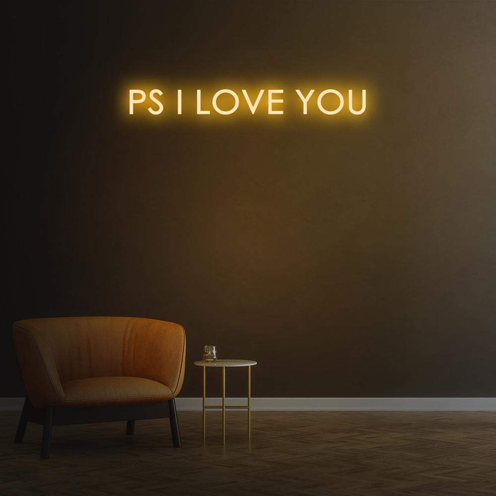 'P.S. I Love You' | LED Neon Sign